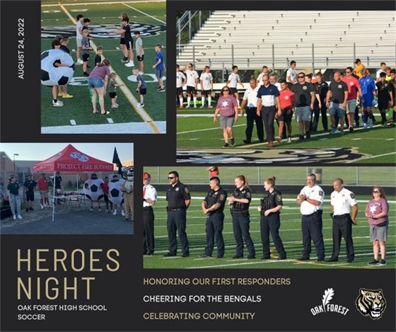 Oak Forest High School soccer heroes night photos
