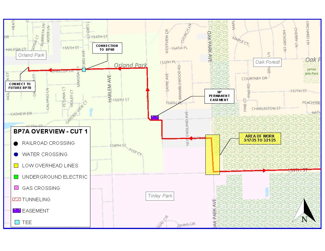  Oak Lawn Water System Improvements Map 1