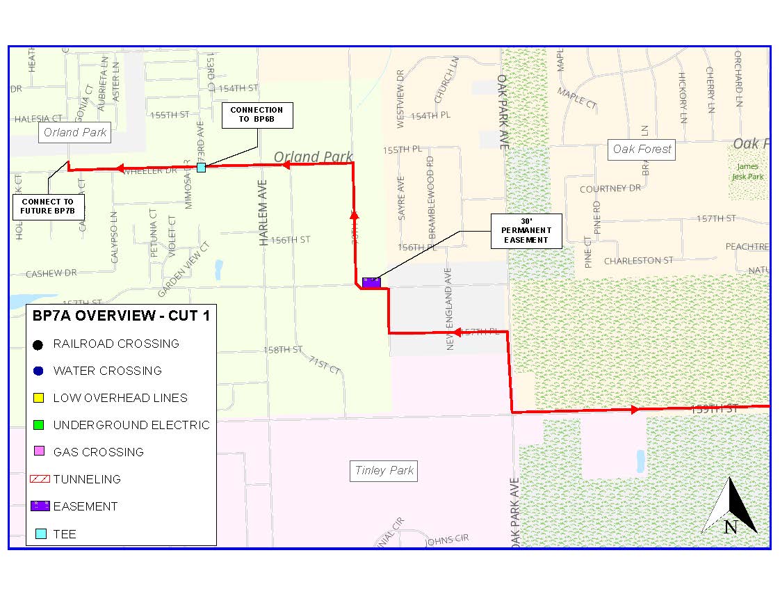Oak Lawn Water Project April Map 2