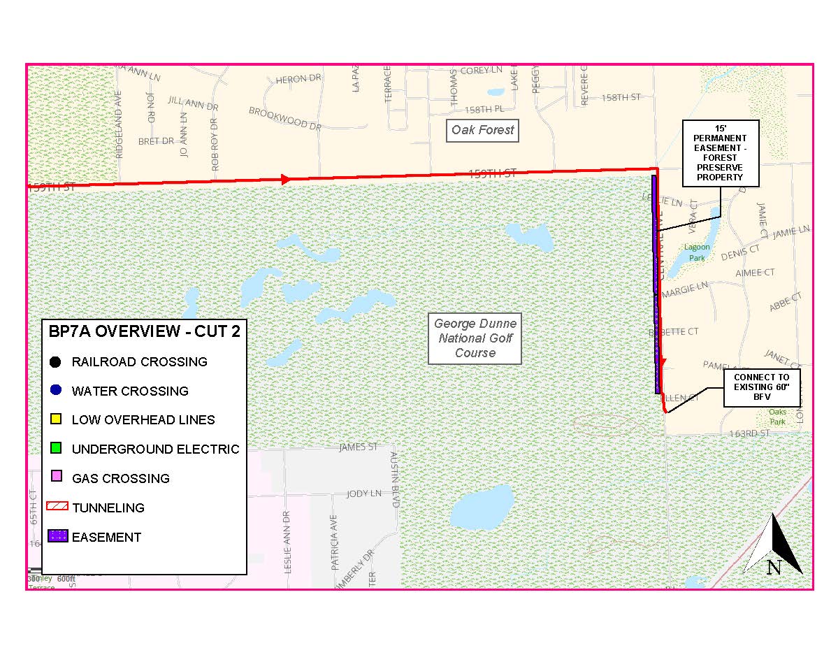 Oak Lawn Water Project April Map 3