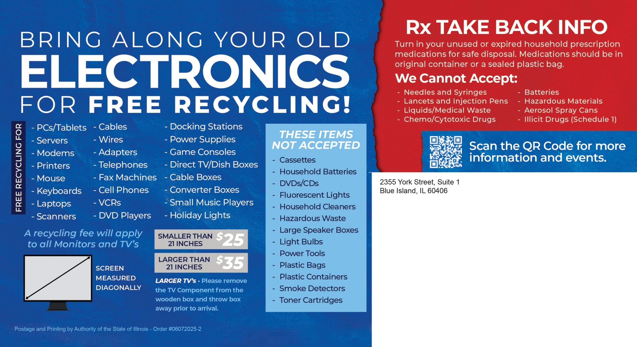 Bob Rita Shred Event postcard- June 7th Oak Forest 2